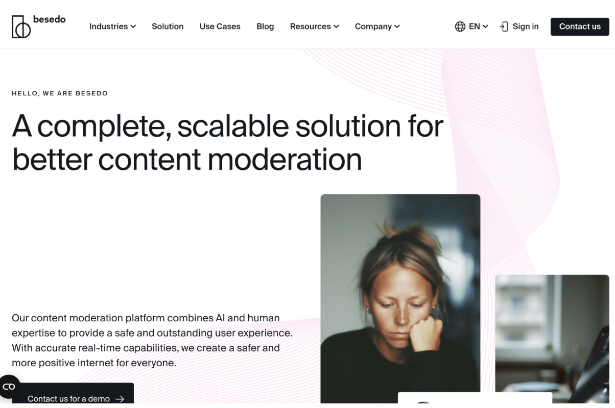 besedo - Best for User-Generated Content Moderation