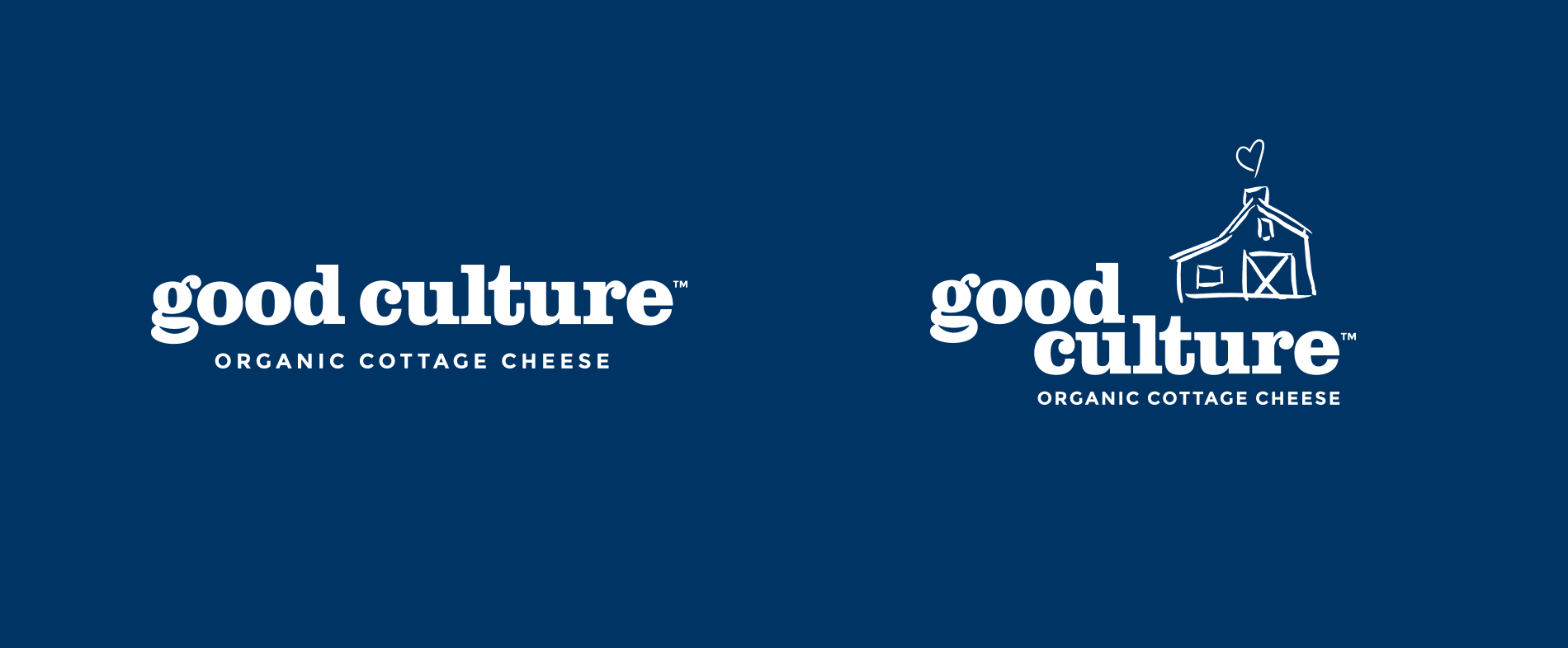  NOT YOUR AVERAGE COTTAGE CHEESE  We wanted the visual language to bring a feeling of fun with a nod to the classic motifs of an often overthought (and old-fashioned) dairy item. Clarendon forms the base of the logotype, while hand-drawn, slightly re