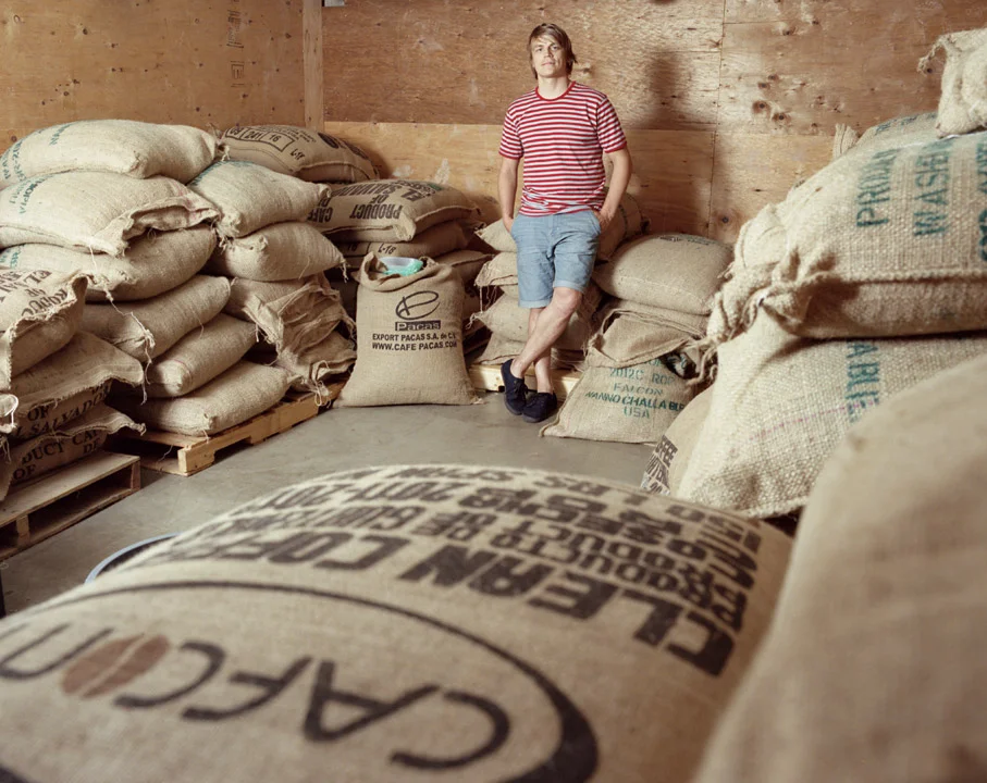Willie amongst the beans. Photo: Neil DaCosta