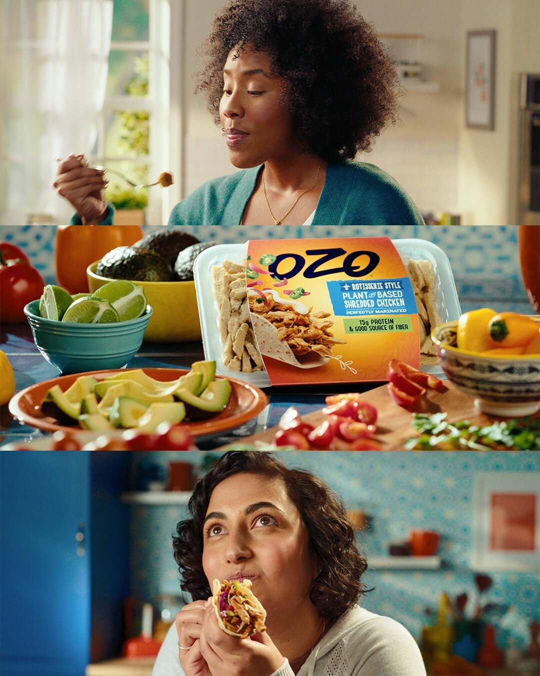 Stills from a campaign for Ozo Foods from a while back. I remember that is was shot quite warm and we had to do a fair amount of work to bring back those lovely blues and turquoises.

Color: 🙋
Post: @wild_manor 

#color #colorgrade #colorgrading #da