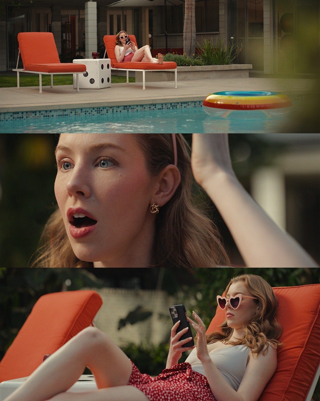 Here are some favorite stills from the pool setup for a series of films for @profotomotion showcasing their line of motion picture lights and modifiers.

The cinematic scenes like this one were shot on a Sony Venice and received a &quot;narrative loo