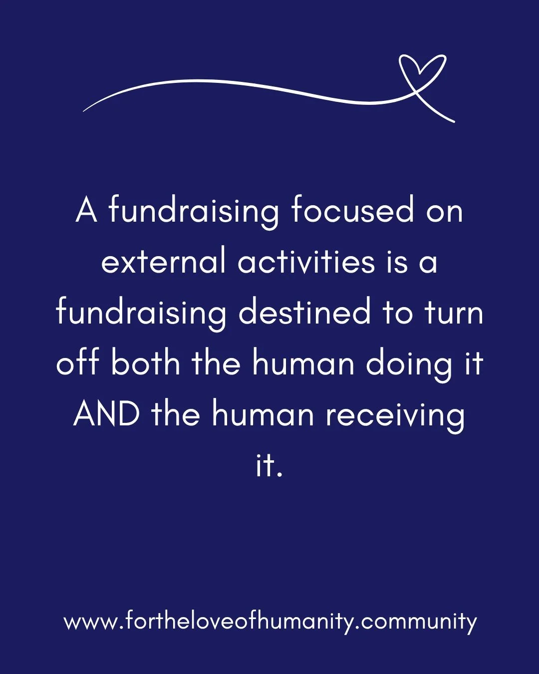 This series of posts is drawn from our post on Substack: "If I'm a Fundraiser, Why Do I Need to Do Inner Work"? 
Subtitle: "... especially because I know I'm already a good person?"
Head to the link in our profile to find and re