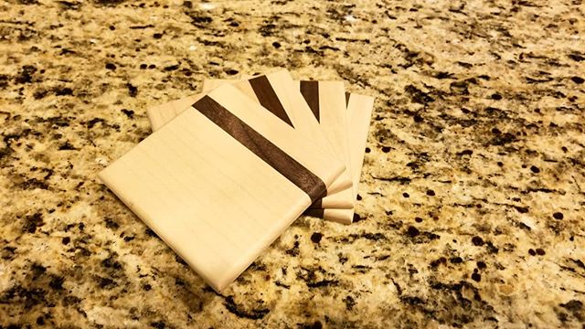 Custom wood coasters always liven up the party!
.
#coasters #maple #walnut #drinkcoasters #woodcoasters #entertaininginstyle #entertaining #entertainingathome #entertain #wood #woodworking #woodwork #make #build #maker #builder #furniture #furniturem