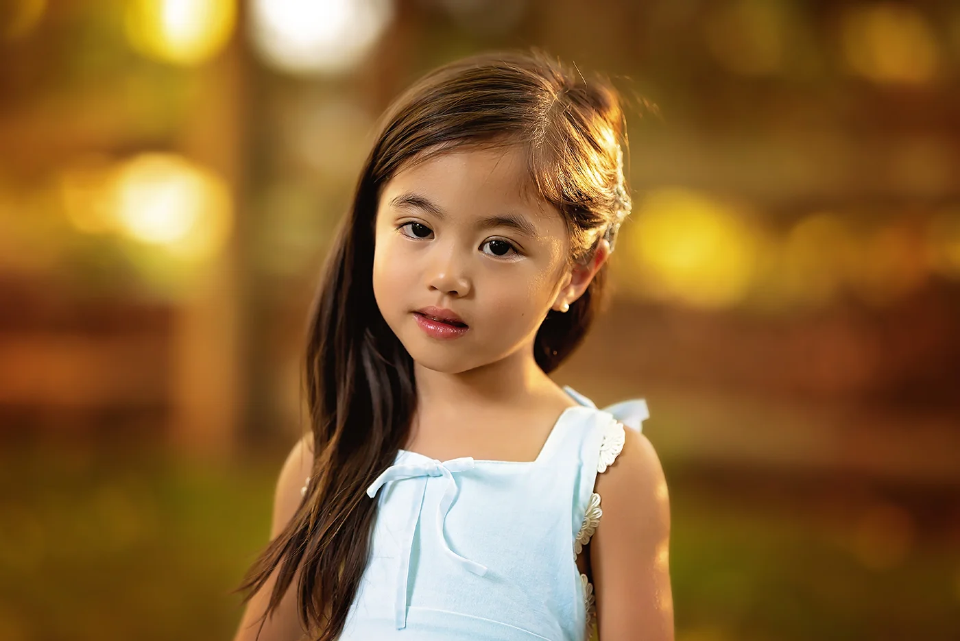 Girl posed during family photoshoot in Bergen County, New Jersey