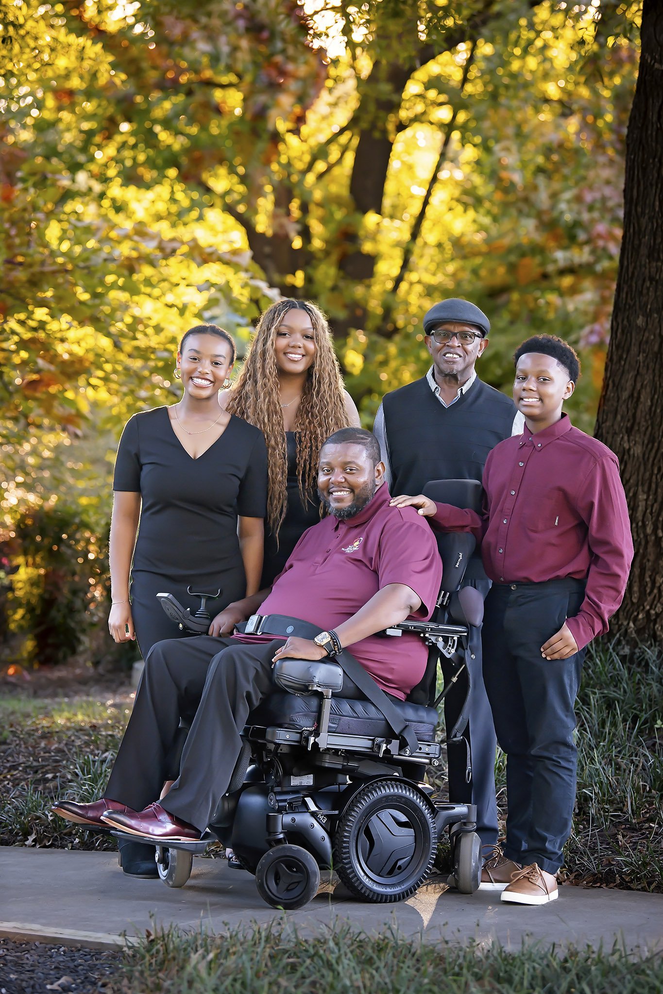 Golden Hour Outdoor Family Portrait in Johns Creek, Georgia