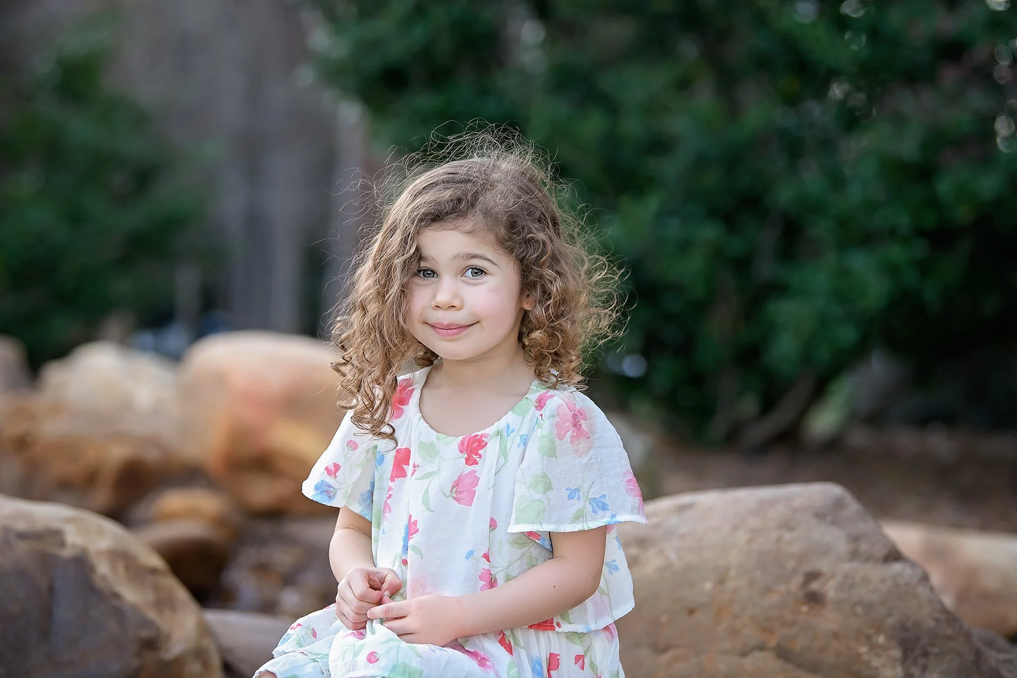 Curly hair & spring light