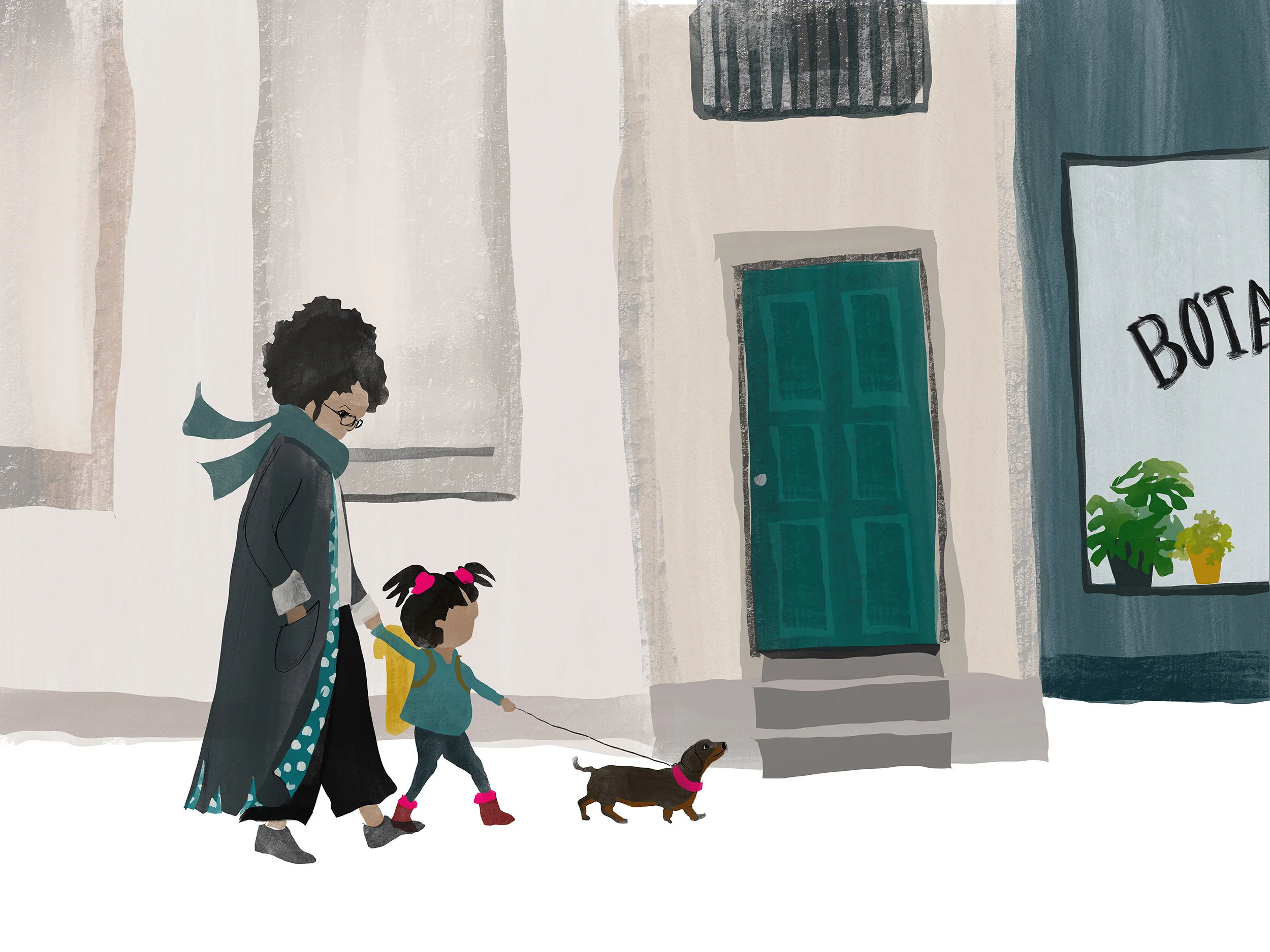 girl mum and sausage dog - small.jpg
