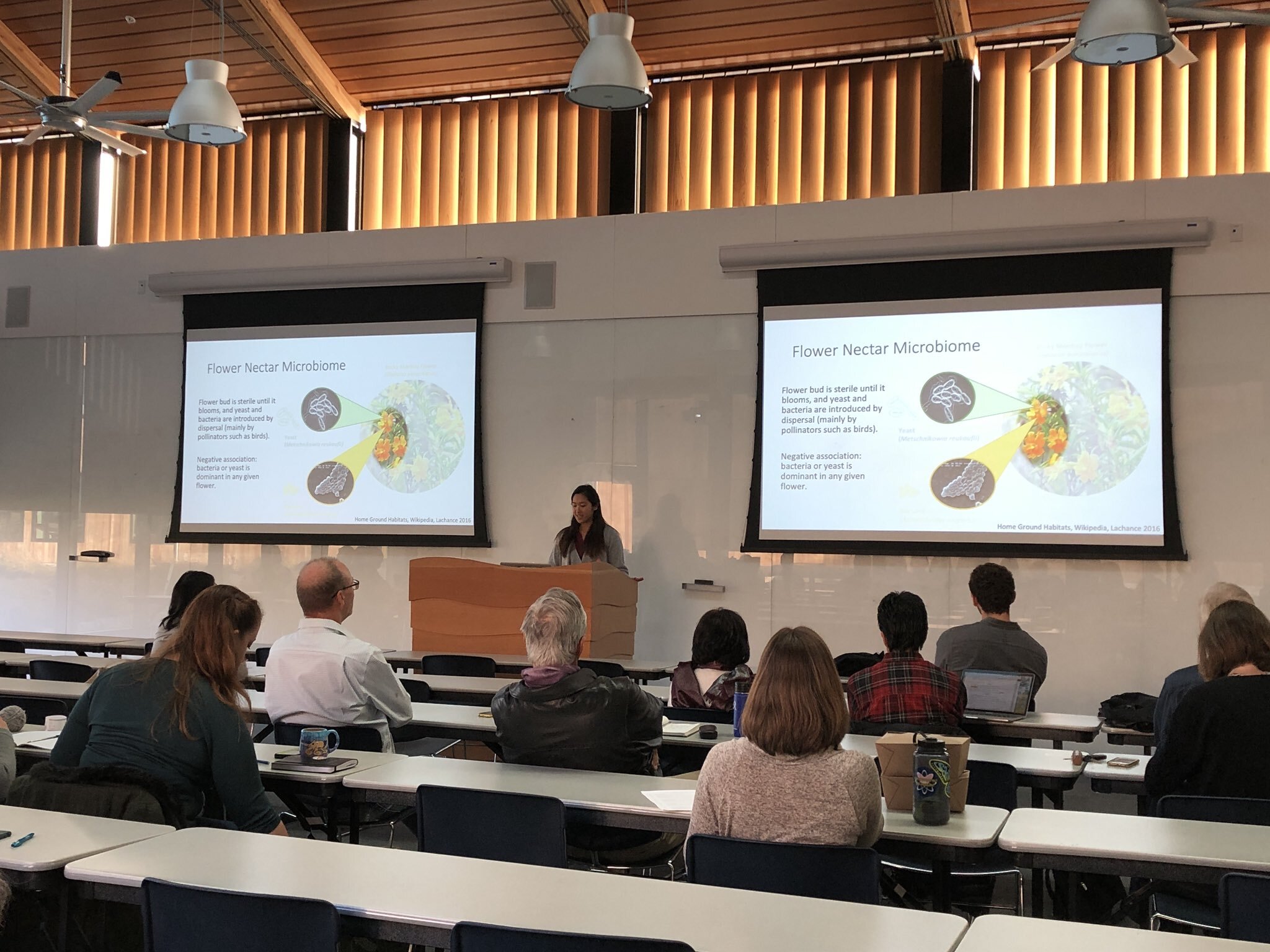 Veronica presents at the 2018 Species Interaction Workshop
