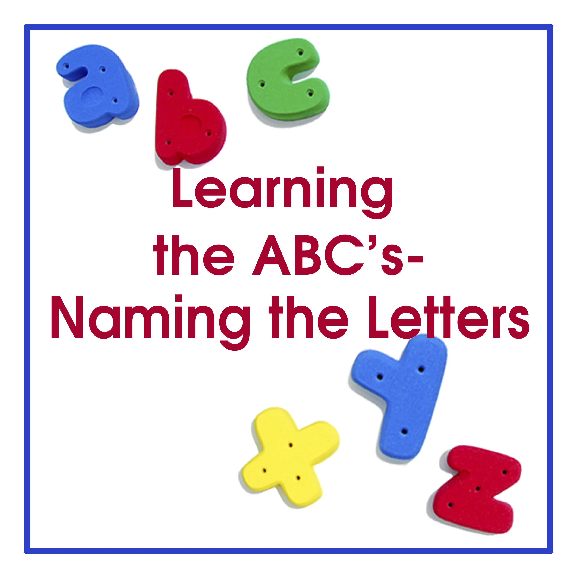 Learning the ABC’s - Naming the Letters