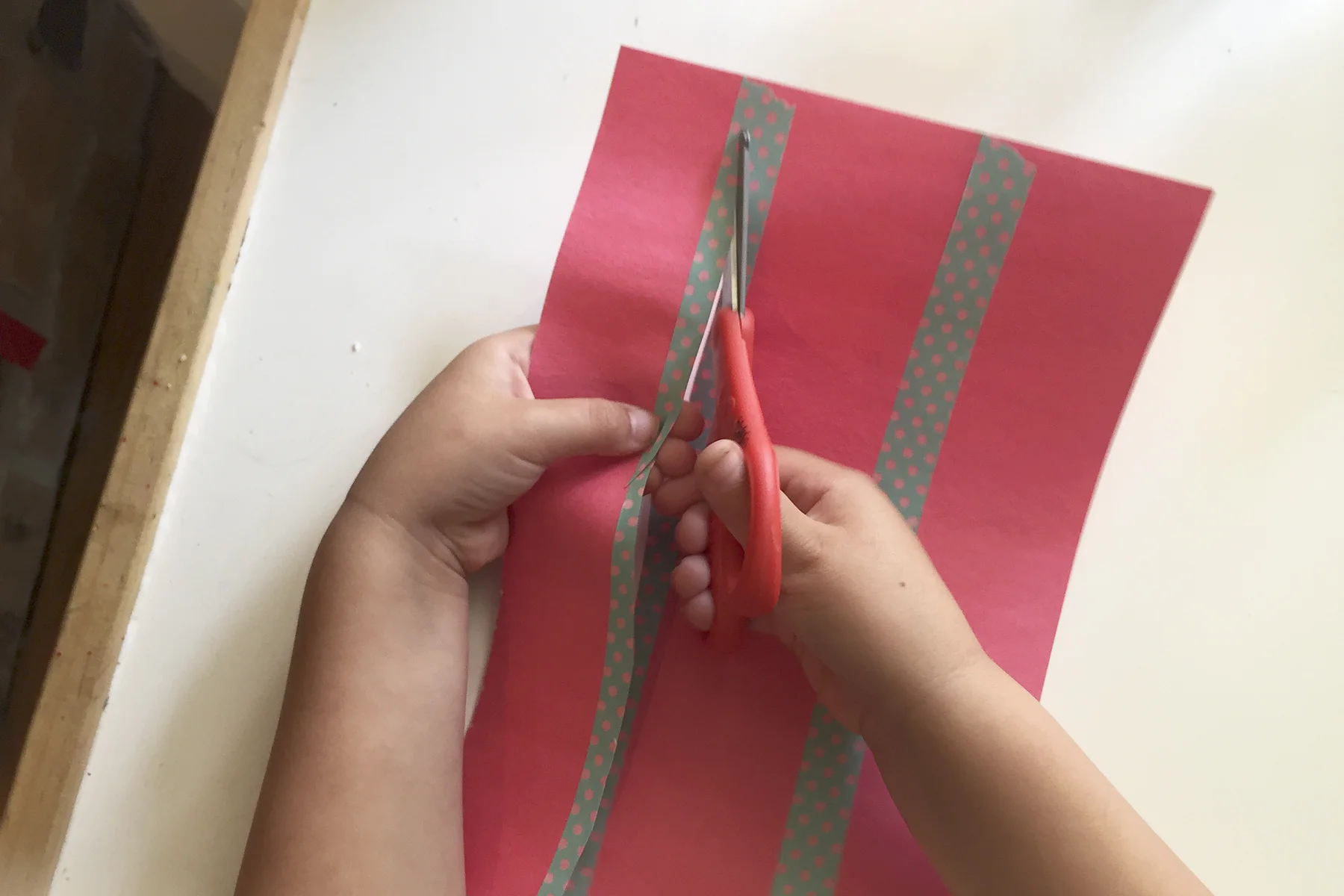 Using tape provides a wider area on which beginner cutters can cut, and still remain "on the line".