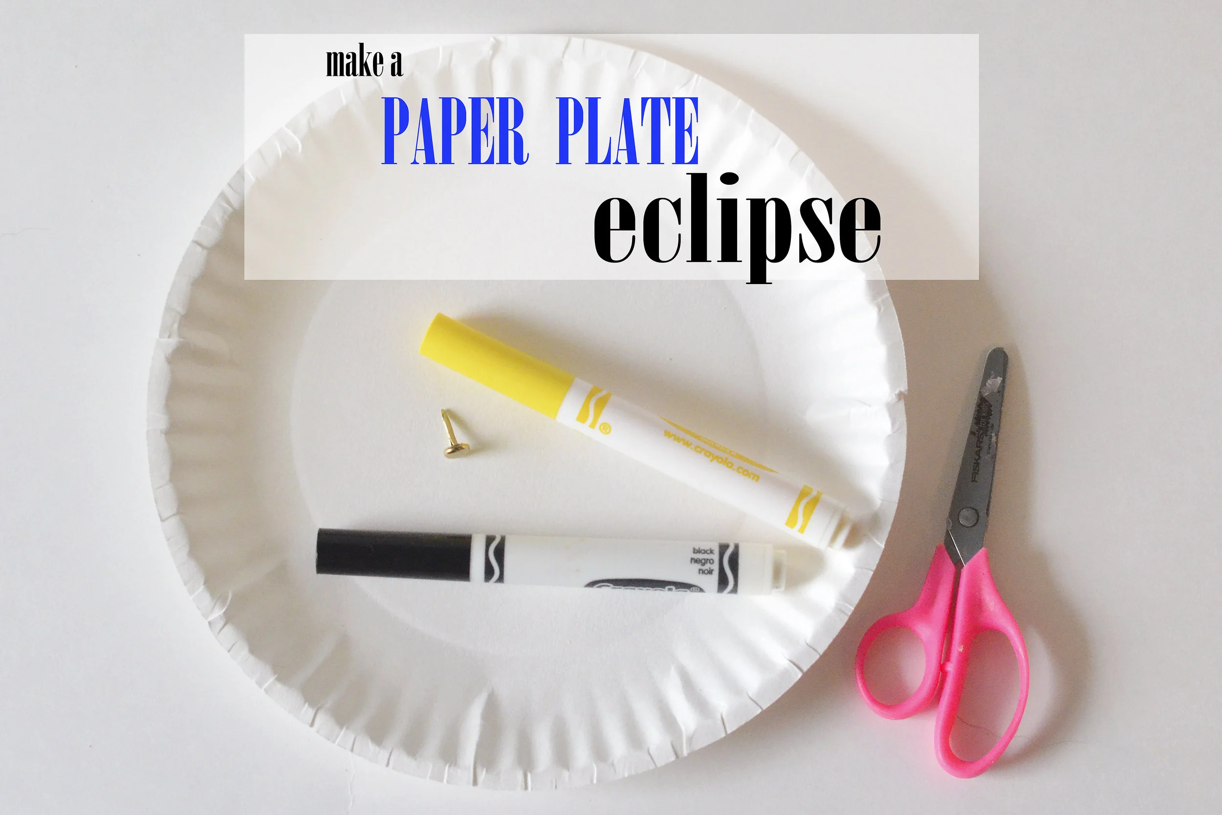 Paper Plate Solar Eclipse