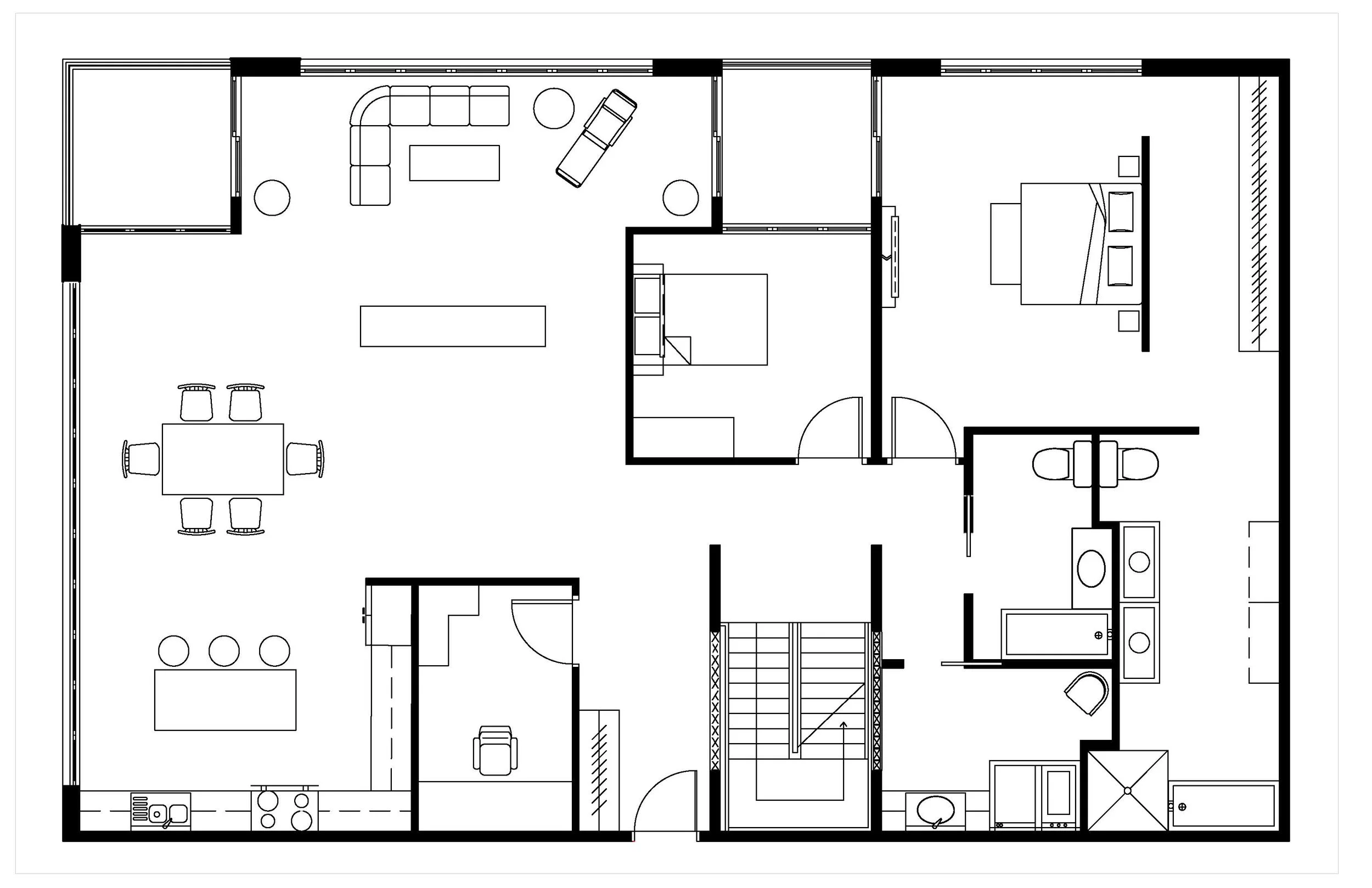 FURNITURE LAYOUT PLANAutoCad