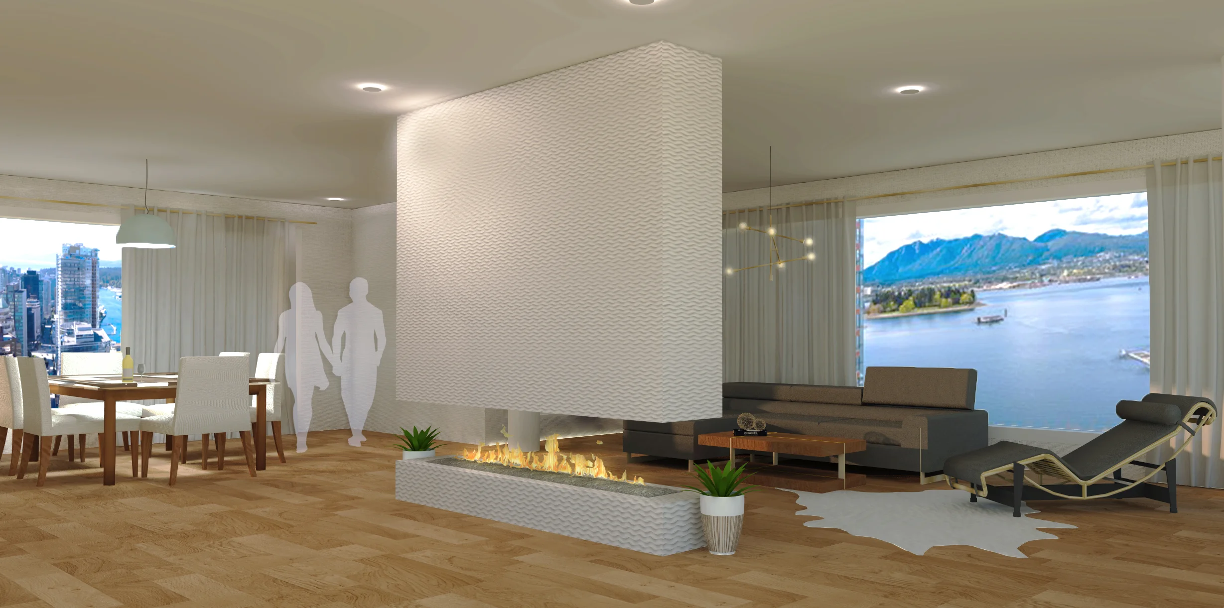 LIVING / DININGSketchUp, Photoshop