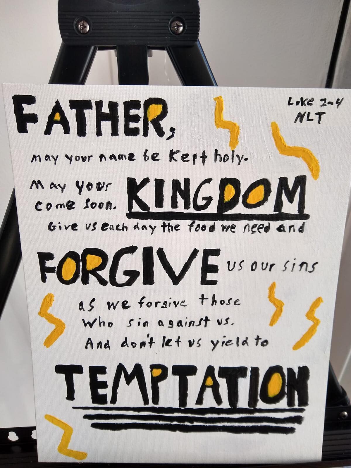 Quote Acrylic on Canvas. By: Jordan Ring