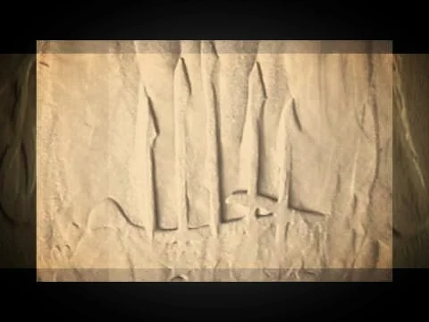 "Calligraphy in Sand" by Sasha Meret
