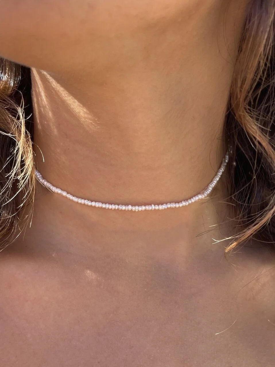 8MM Pearl Choker Necklace