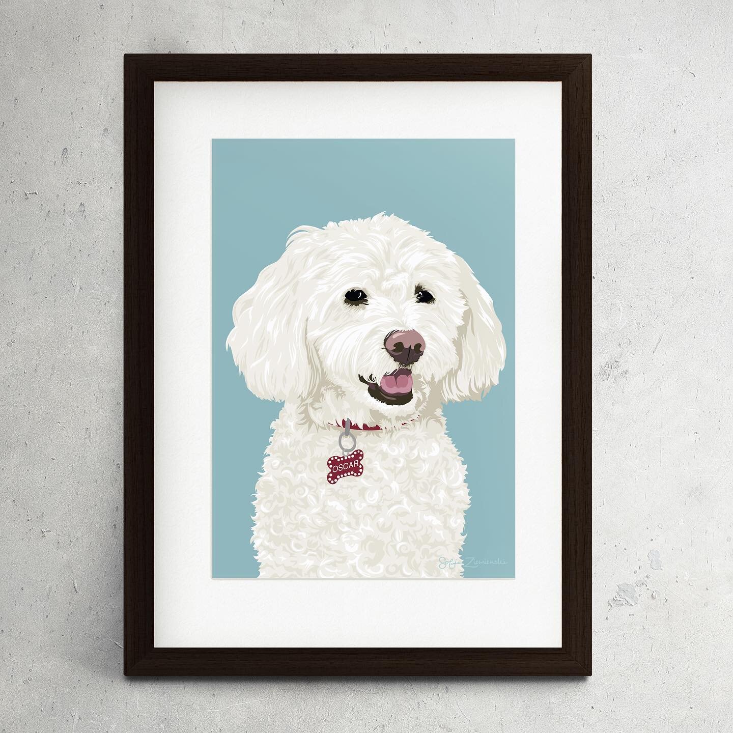 Here&rsquo;s a happy fluff to bless your feed. Happy Memorial Day! 

&bull;&bull;&bull;

 DM me to create a portrait of your fur baby 💕

&bull;&bull;&bull;

#petportrait #petportraitartist #bichonfrise #dogportrait #portrait #dogart #dogsofinstagram