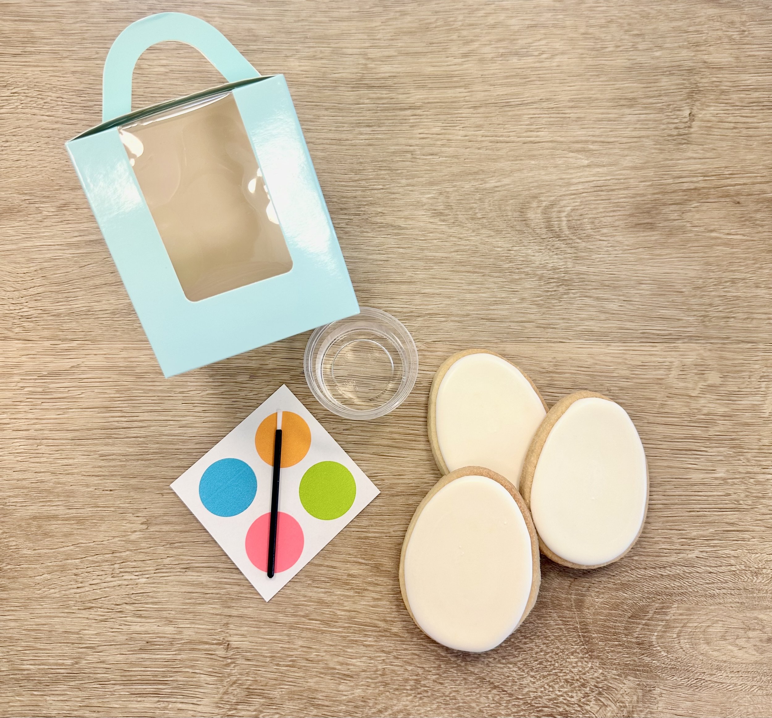 Kids Watercolor Cookie Eggs