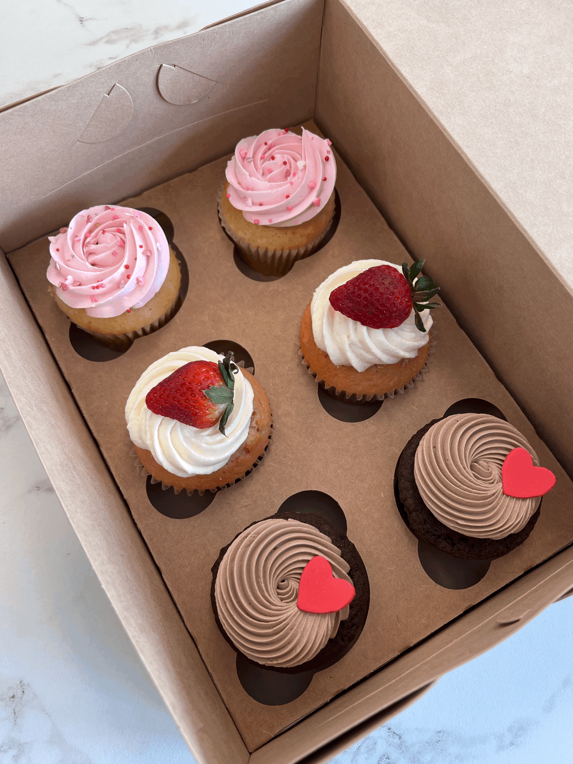Valentine's Cupcake Box