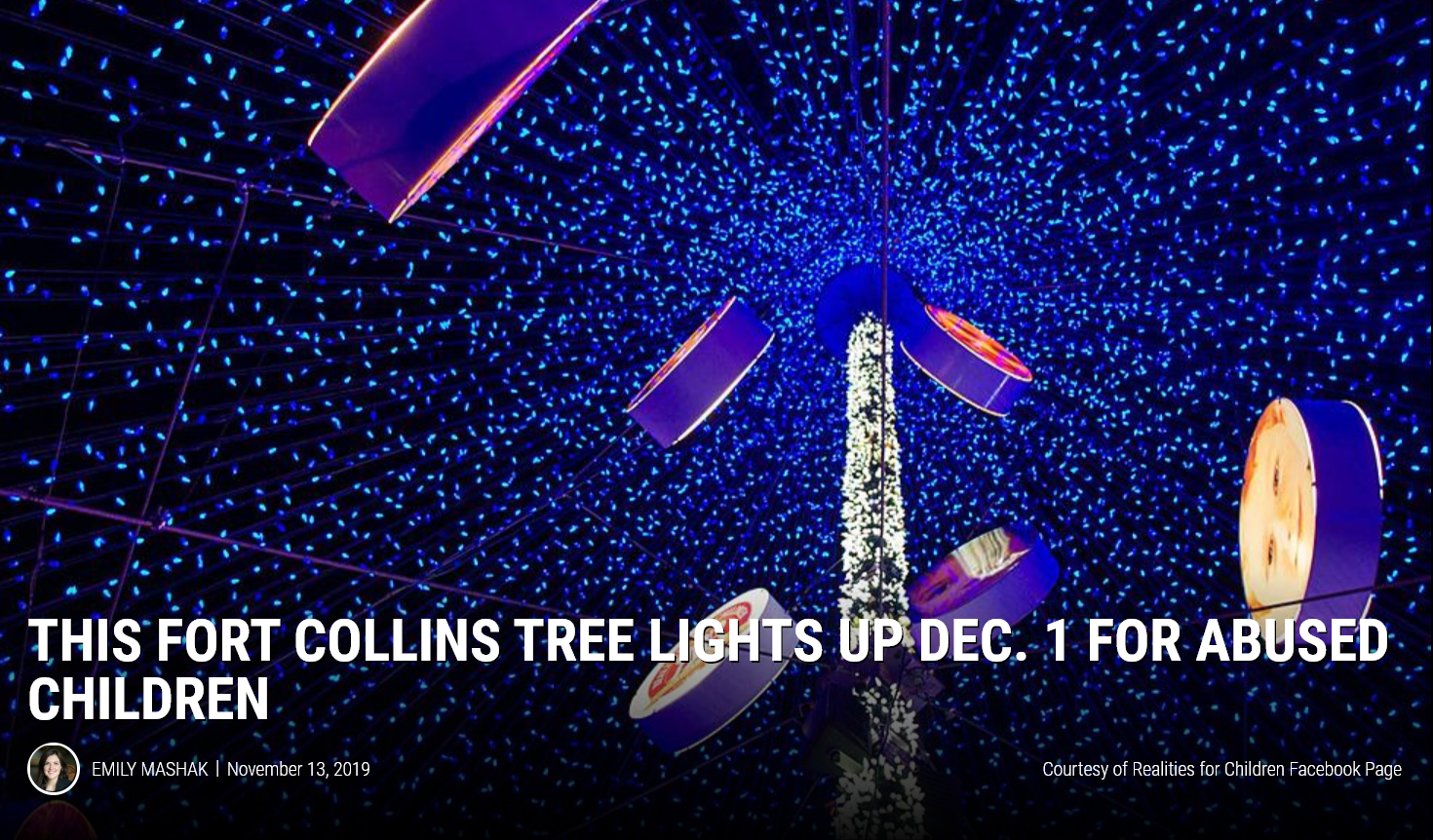 This Fort Collins Tree Lights Up Dec. 1 For Abused Children