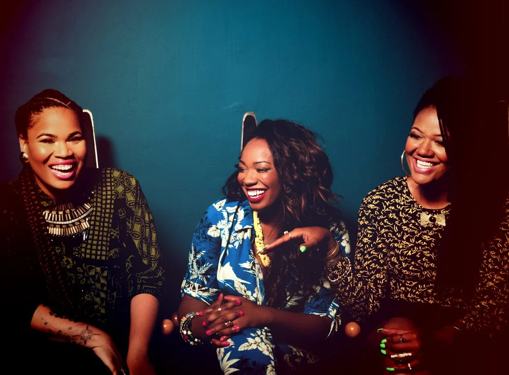 Photo of KING (left to right: Anita Bias, Paris Strother, and Amber Strother) taken by Sharon Esquivel.