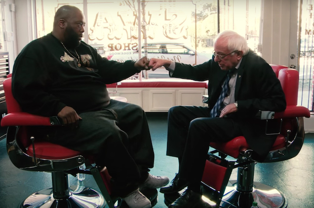 Killer Mike interviewed Democratic Presidential nominee Bernie Sanders in 2016 at Killer Mike's barbershop in Atlanta, GA.
