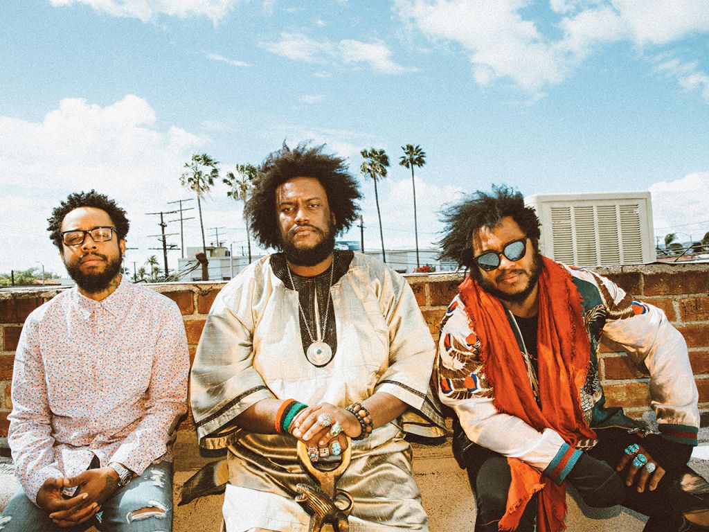Photo of Terrace Martin, Kamasi Washington, and Thundercat accessed via Playboy Magazine.