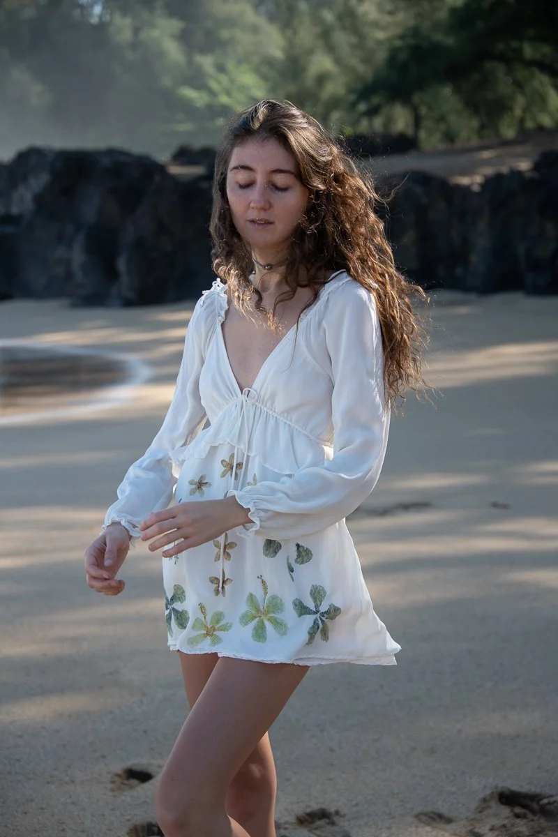 chinese dress ladies Makamae Naniloa Hawaiian Wedding Dress for Elegance – Lavahut