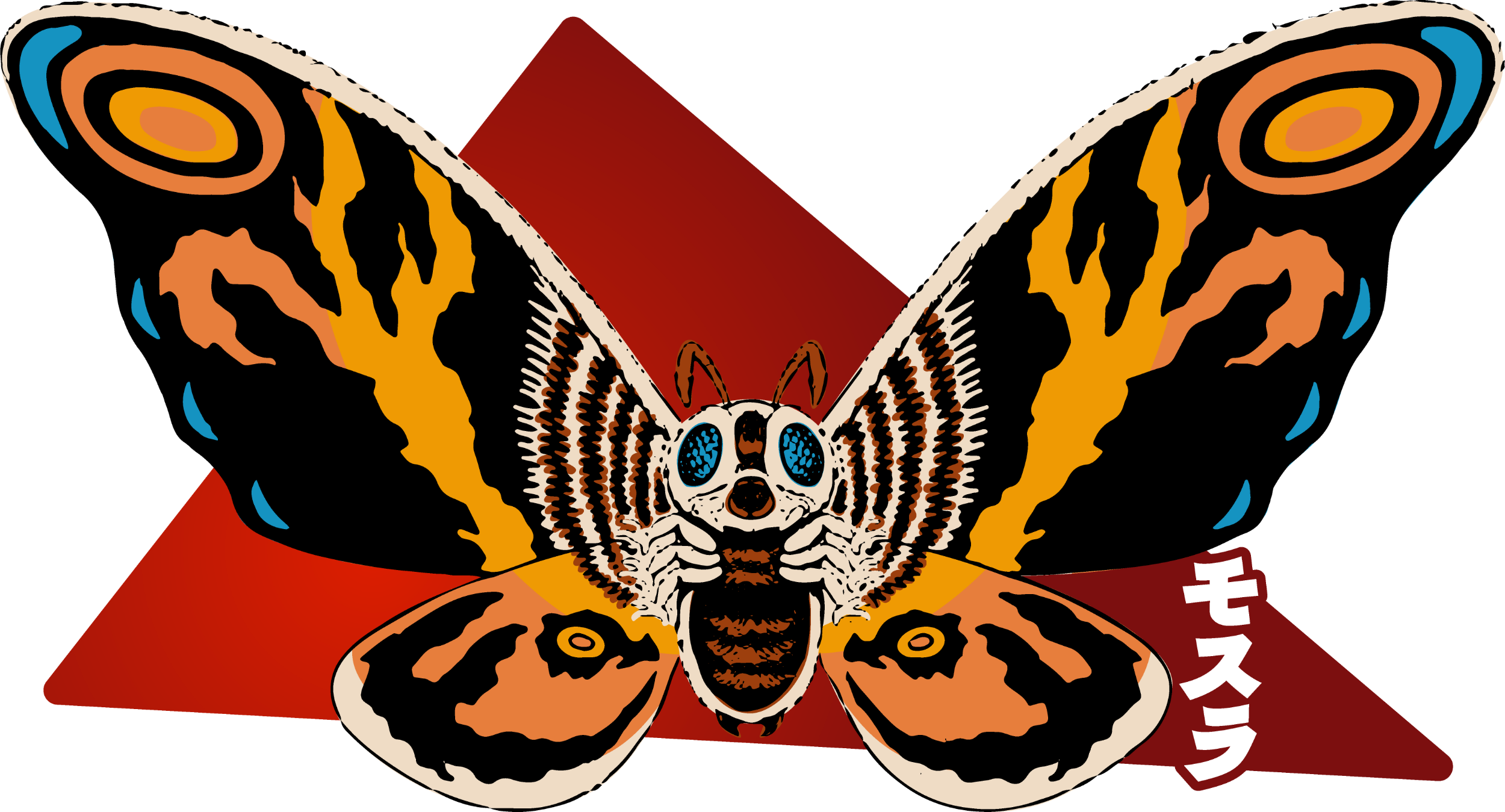  Mothra Back Art Sticker 