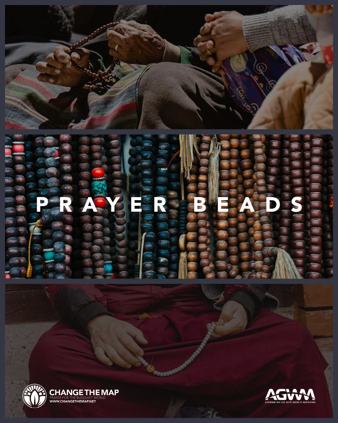 DID YOU KNOW?
...
Making Merit: Prayer Beads
Buddhists use prayer beads to help keep track of how many times they have repeated a prayer or mantra because repetition is important in Buddhist meditation. A typical prayer bead necklace holds 108 beads