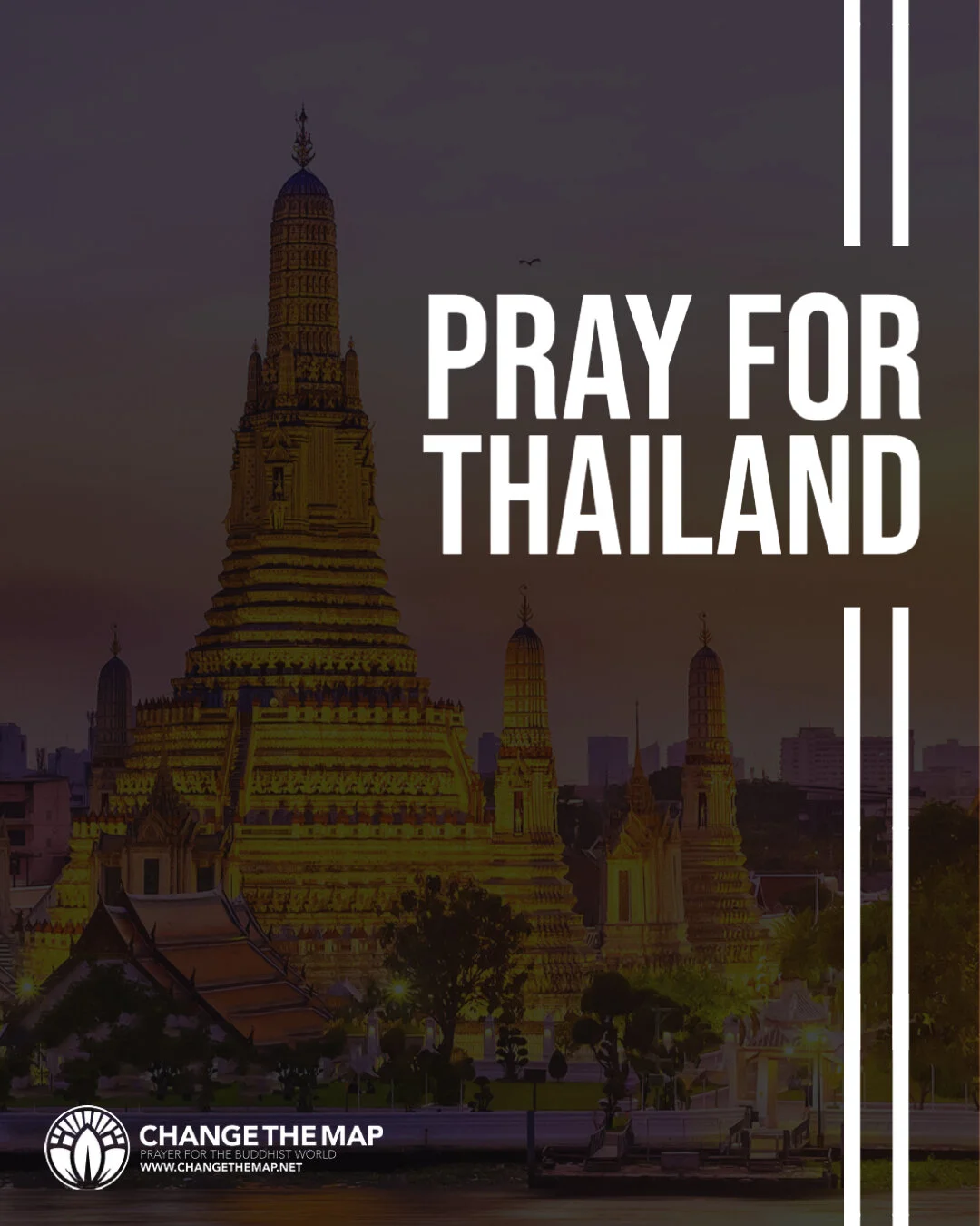Join us in prayer for Thailand. Ninety percent of the population is Buddhist. Although missionaries have worked in Thailand for around 200 years, the percentage of believers has not changed. Church leaders have been implementing strategies for reachi
