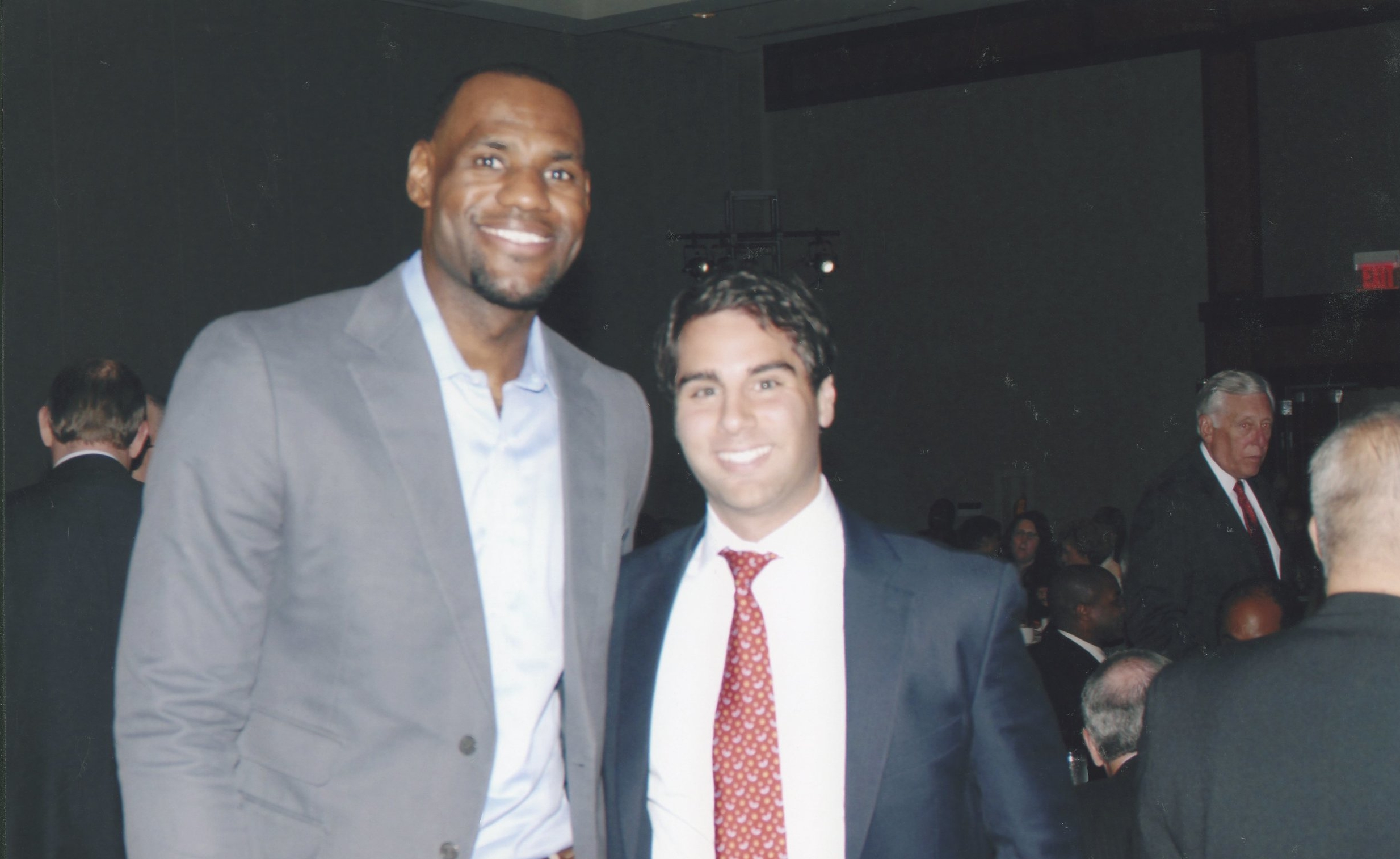 Anthony Abdelahad with LeBron James.