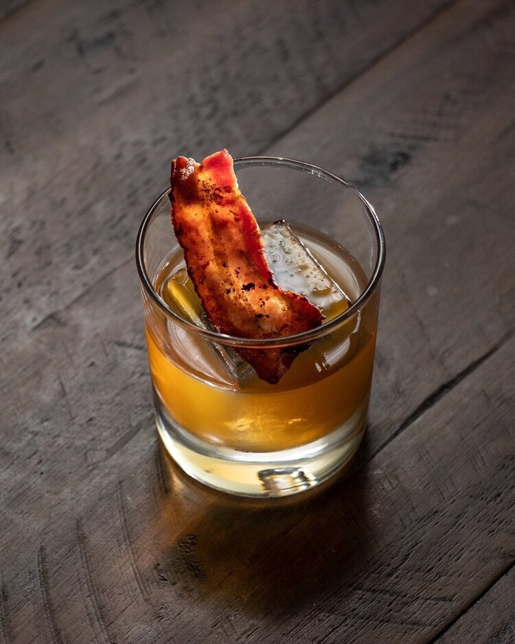 Bacon Fat-Washed Old Fashioned