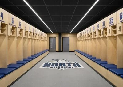 North Melbourne Football Club Locker Room