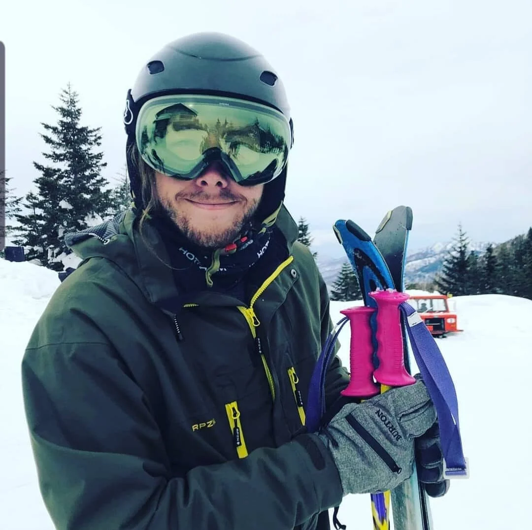 My first attempt at skiing on the slopes of Japan. 2019