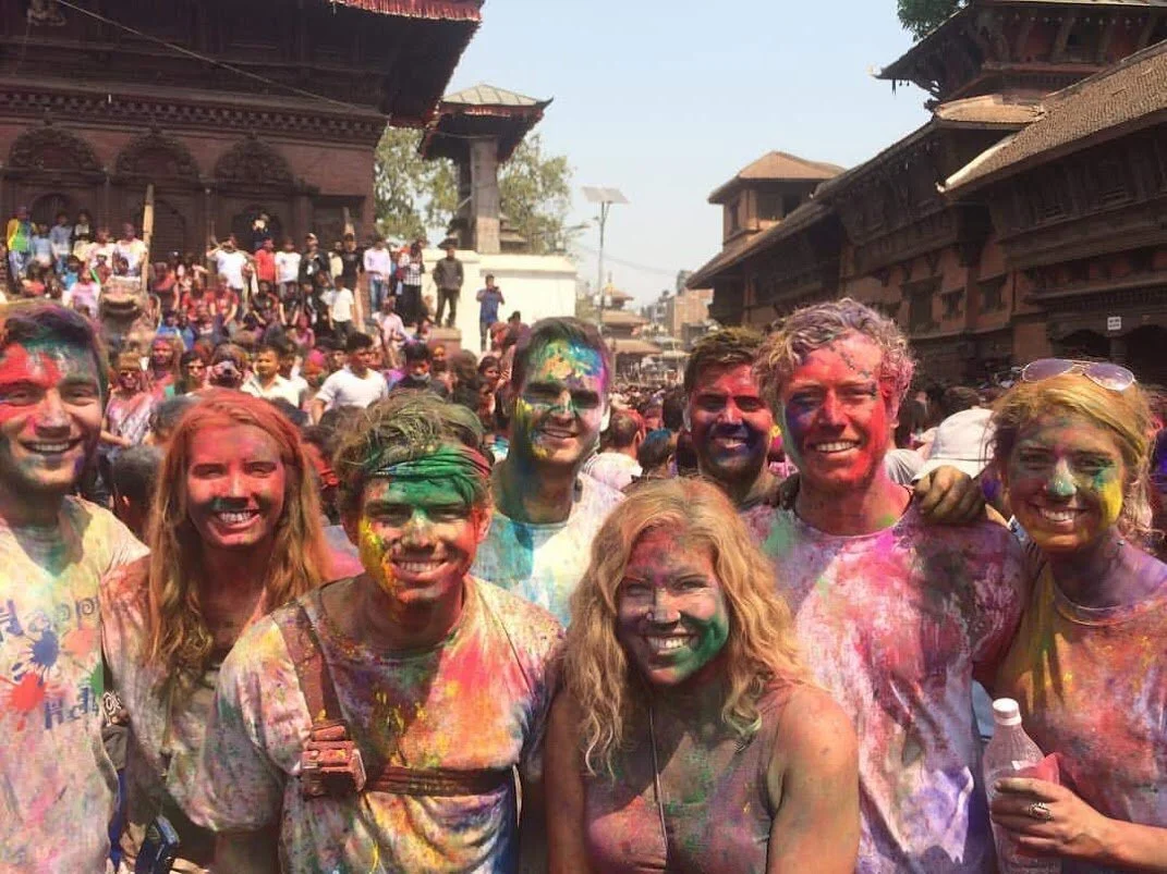Holi Festival - Kathmandu, Nepal .