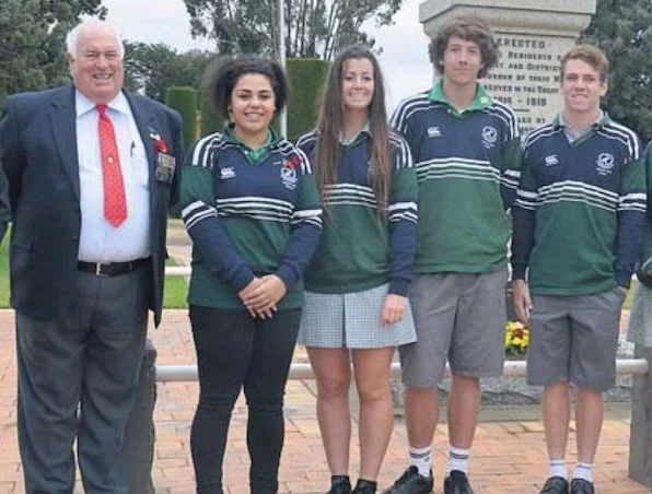 Myself and the fellow FHS school captains representing our high school at the local remembrance day in 2014.