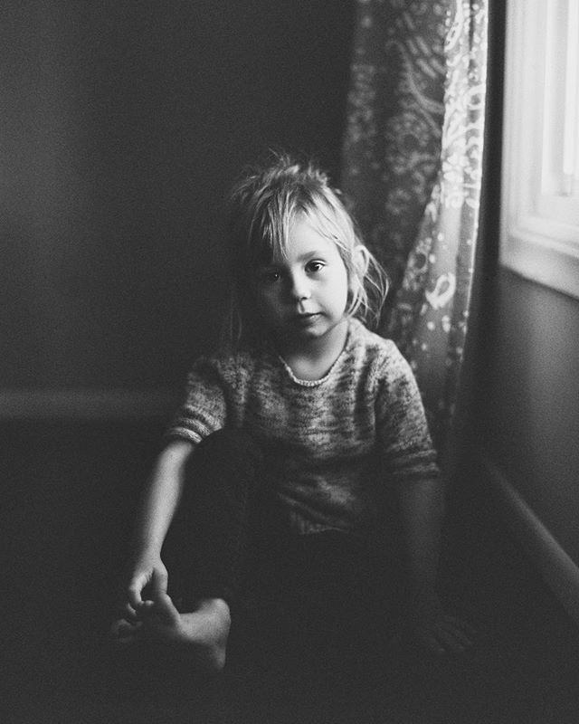 one of my favorites of my little girl. she&rsquo;s not this little anymore but watching her and her big heart grow is my reason for everything. #ilfordhp5 #photovision #pentax645 #film #mediumformat