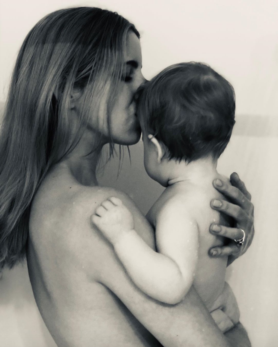 We may not love the skin we're in postpartum, but they do. 