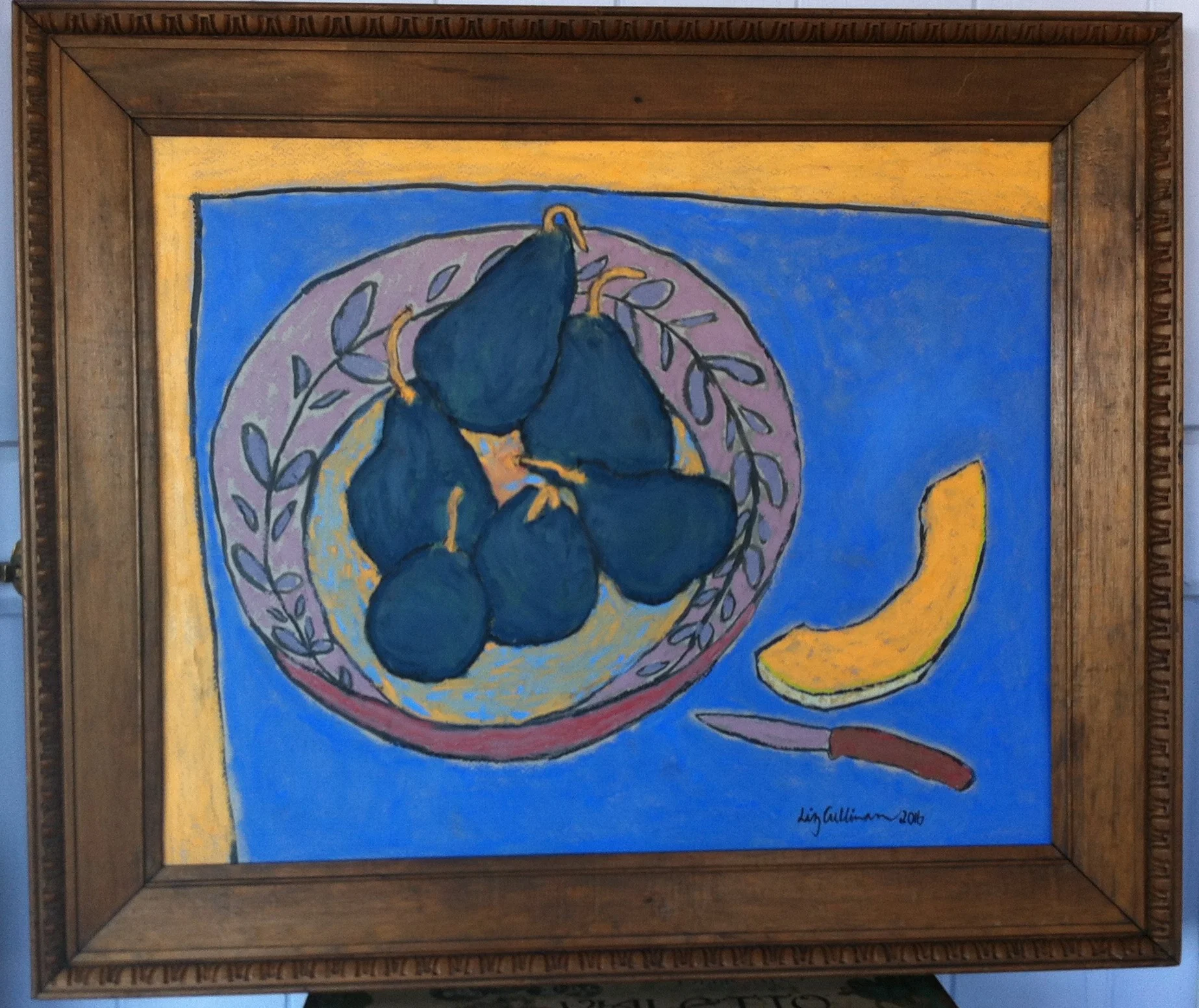 Blue pears and melon