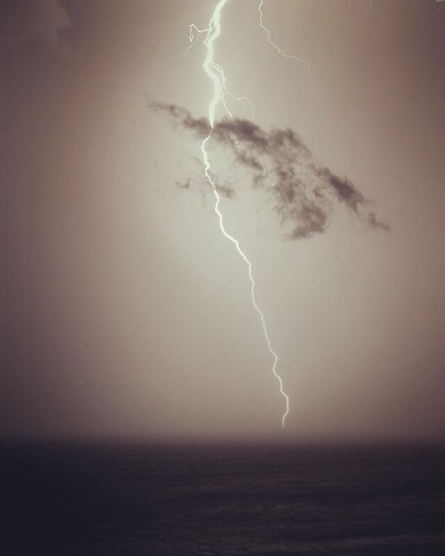 Went down to Bald Hill and tools some pics of the incoming storm tonight. Pretty amazing light show just off the coast.