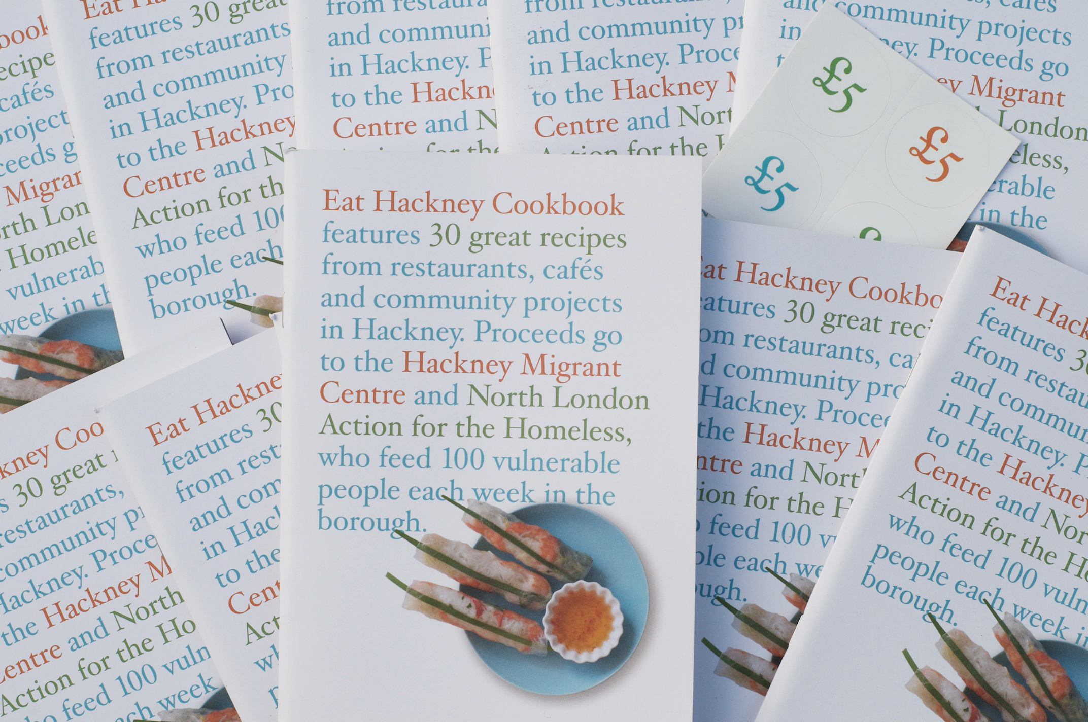 The Eat Hackney Cookbook, on sale at Broadway Market