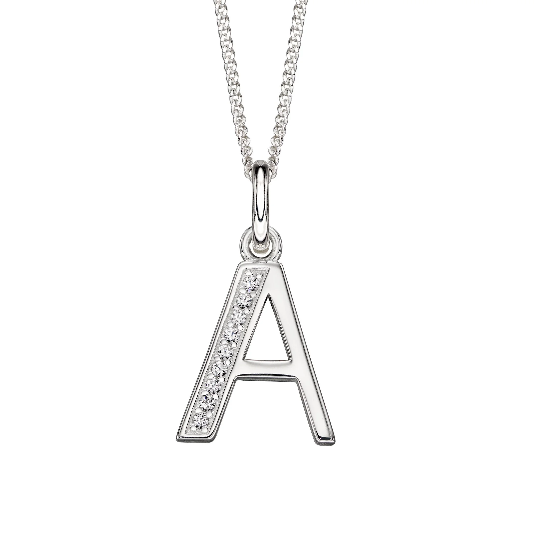 Silver Initial Pendants — Hallmark 