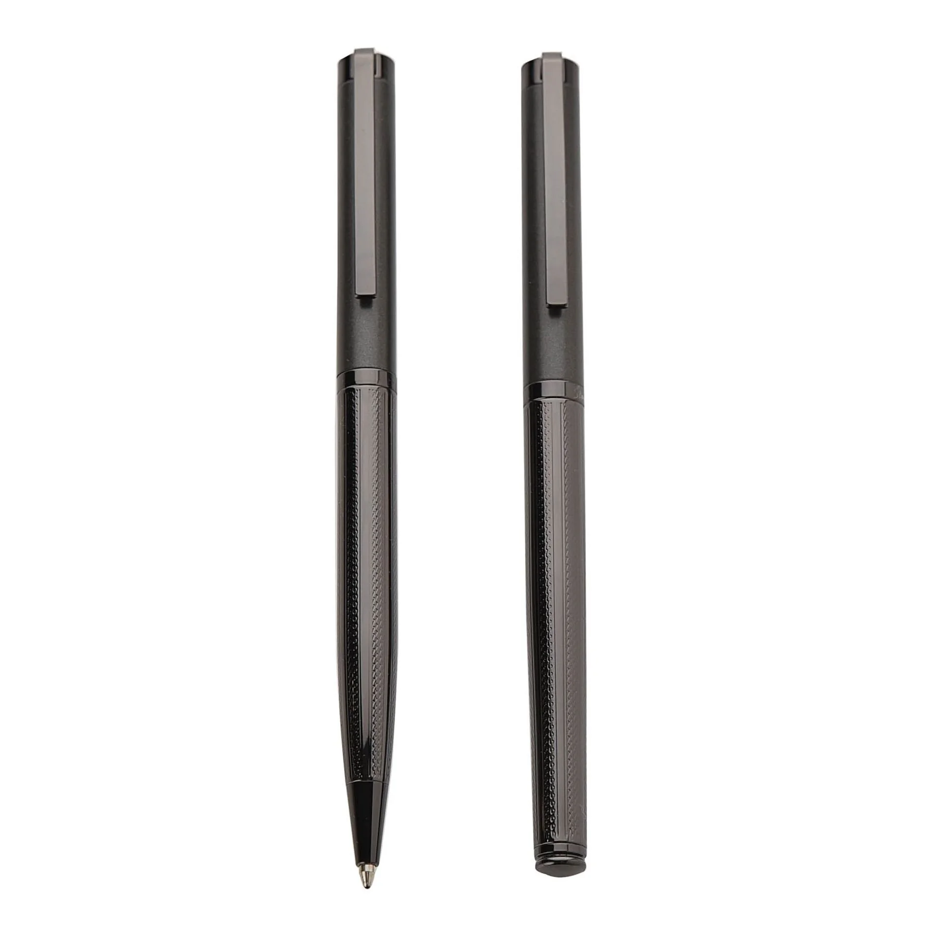 STRATTON BALLPOINT & ROLLERBALL PEN SET BLACK — Hallmark Goldsmiths