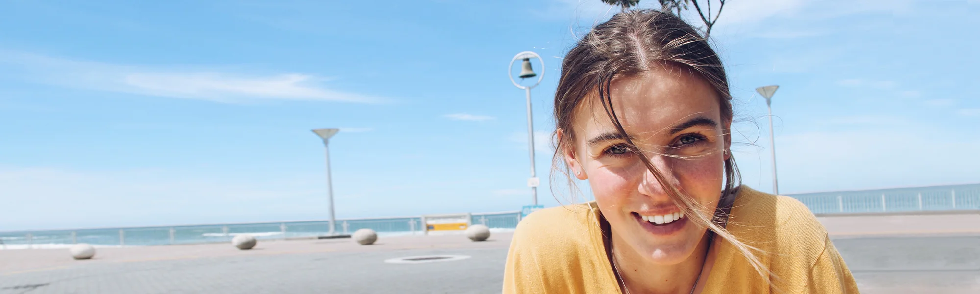 Ellie Duncan Sepsis Survivor at a beach in Australia