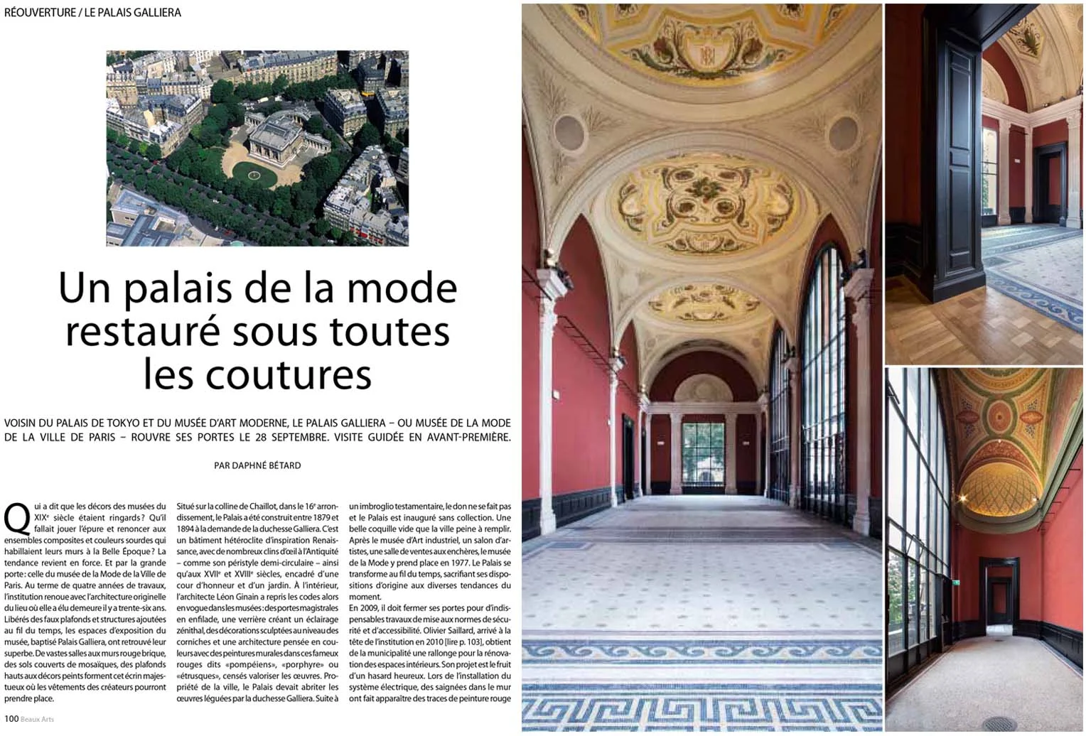 Beaux Arts Magazine, Septembre 2013