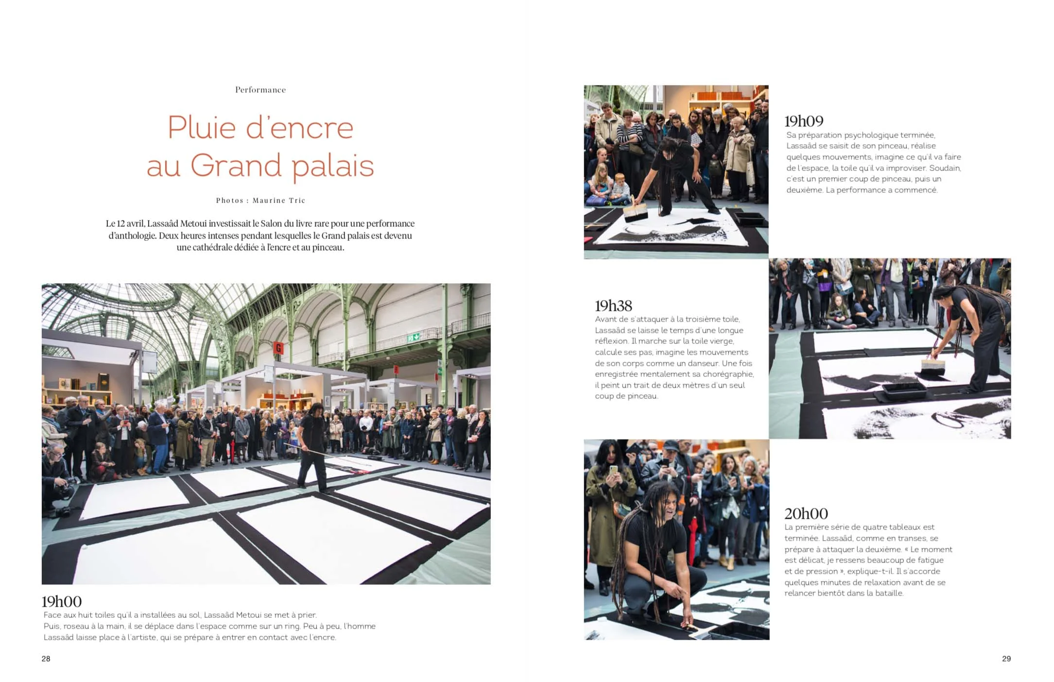 Lassaâd Métoui, Performance au Grand Palais