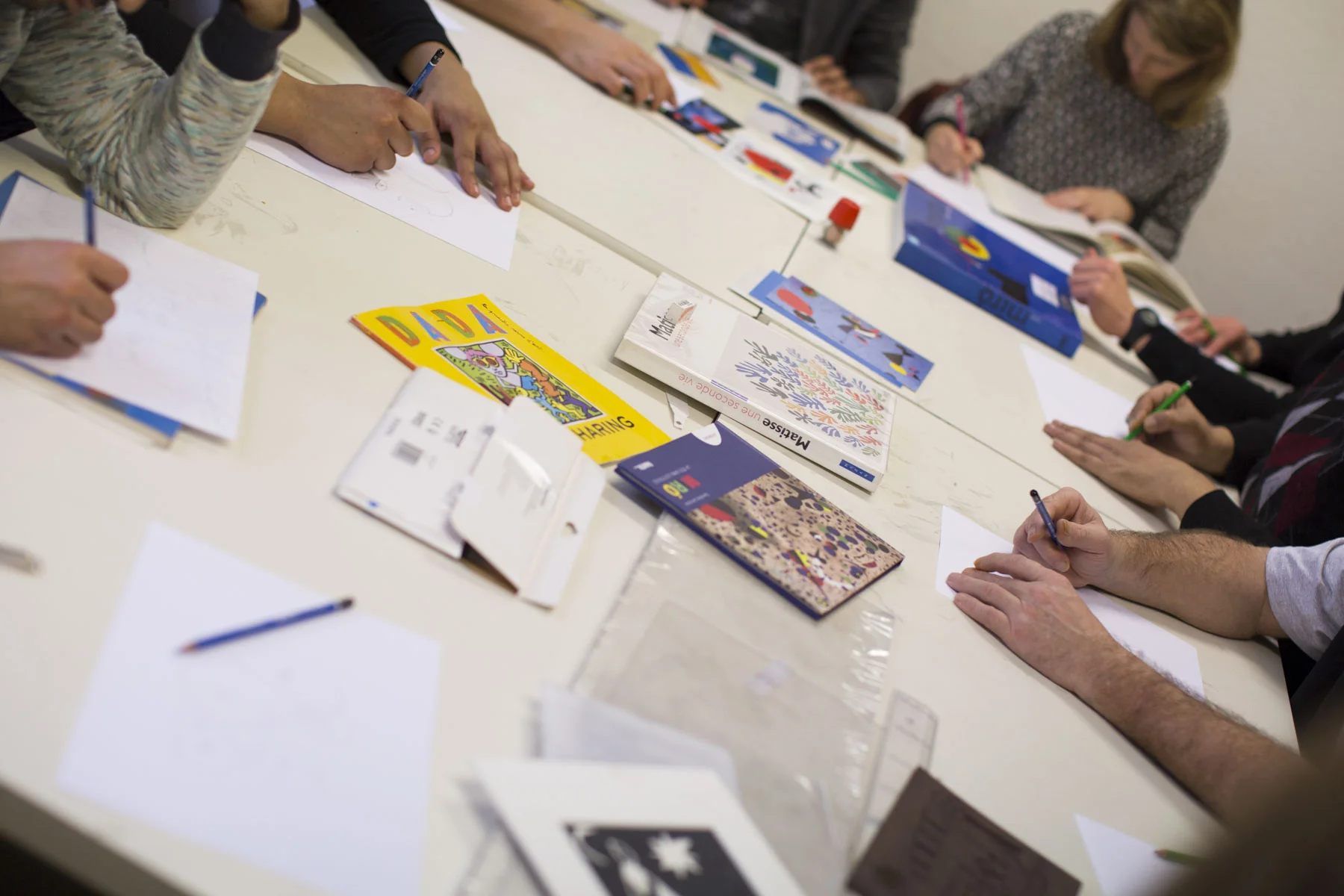 Phase de documentation et d’échanges autour des artistes Matisse, Mirò et Keith Haring