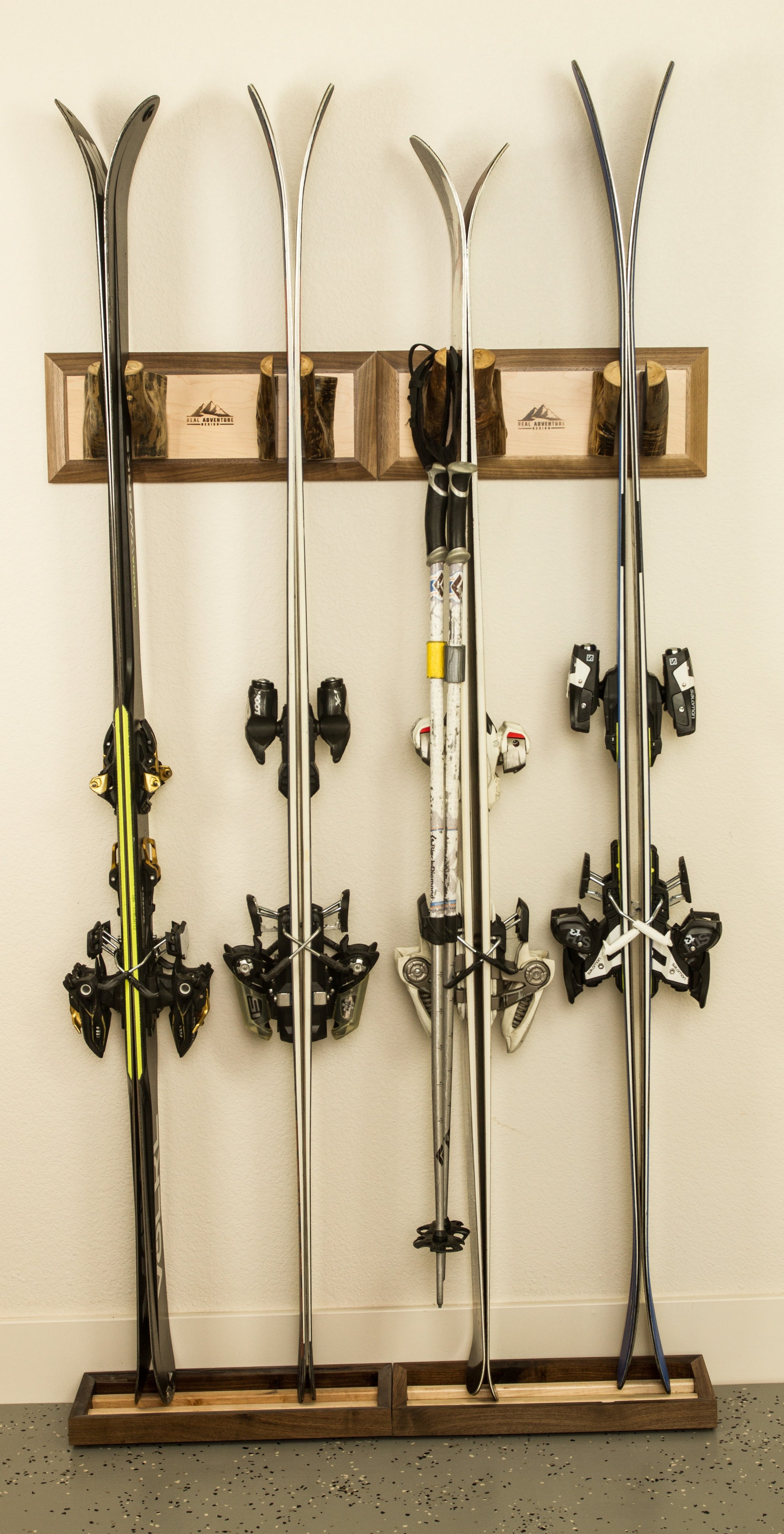  Once the kids are grown, the Meaden ski rack is modular - add them together for more ski capacity.&nbsp; 