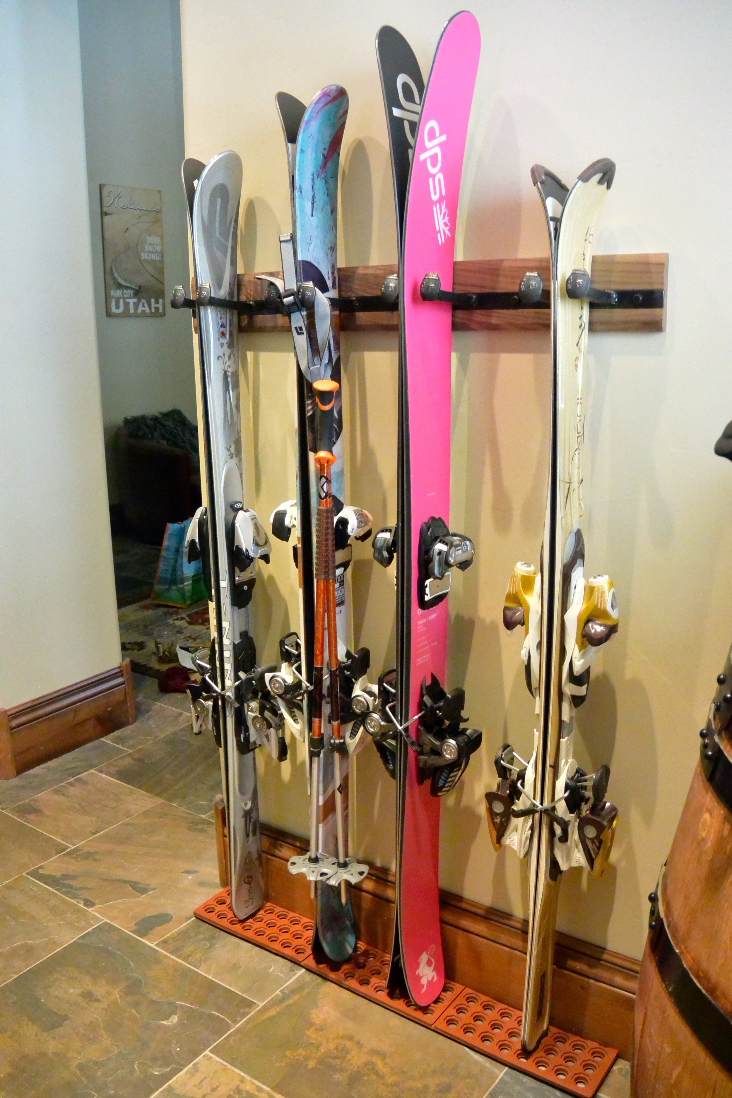  Makes your skis look great and saves room! 